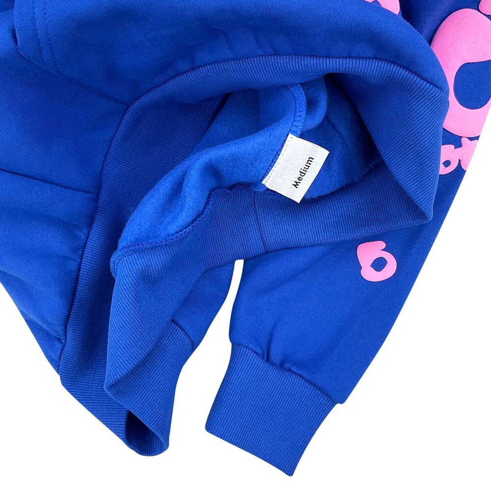 Sp5der Beluga Pullover Hoodie Blue | Spider Worldwide - Picture 5 of 5